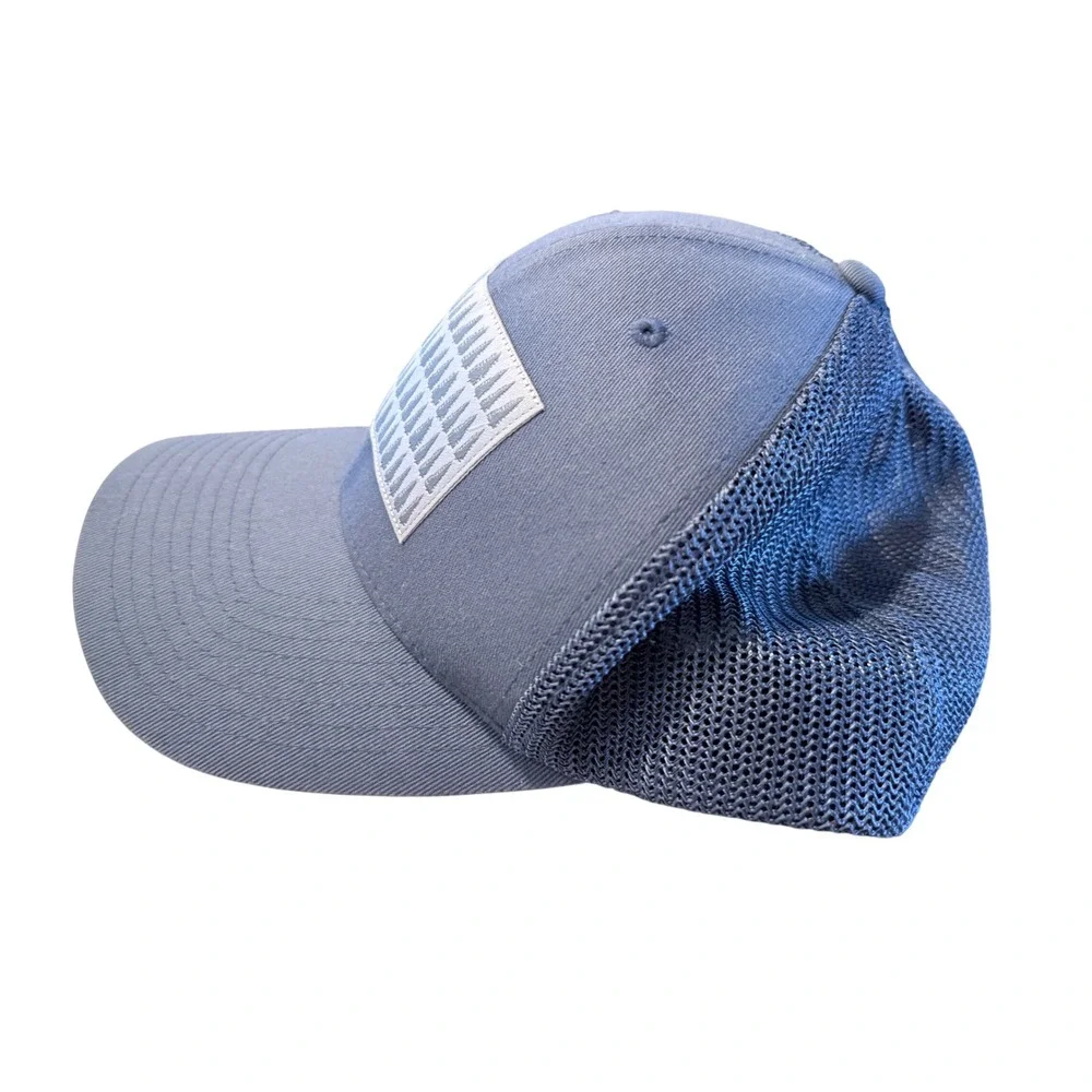 Columbia PFG Tree Flag Mesh Trucker Hat Blue‎ Gray L/XL 1495921